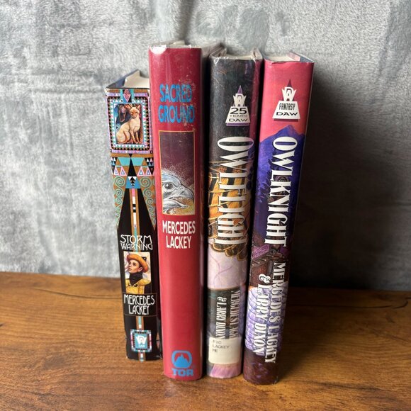 Mercedes Lackey & Larry Dixon 4 Hardcover Books Owlknight Owlflight 1st Edition - Picture 2 of 14